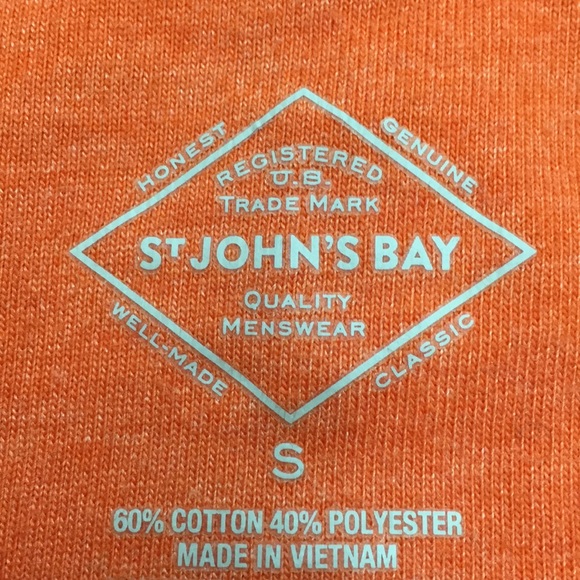 St John’s Bay Orange and Gray small Men’s shirt - Picture 3 of 4